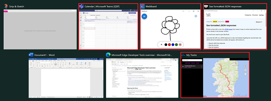 PWA en el conmutador Alt+Tab de Windows